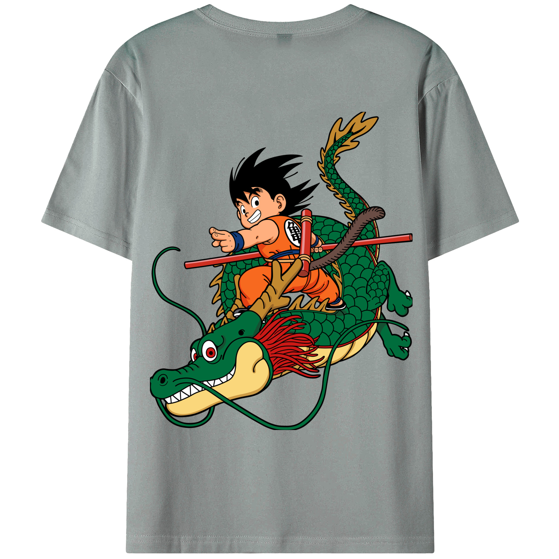 （画像用） ドラゴンボール 孫悟空（そん ごくう）Son Goku カカロット DRAGON BALL Kakarotto 綿100％ メンズ半袖Tシャツ（バックプリント） 通気性